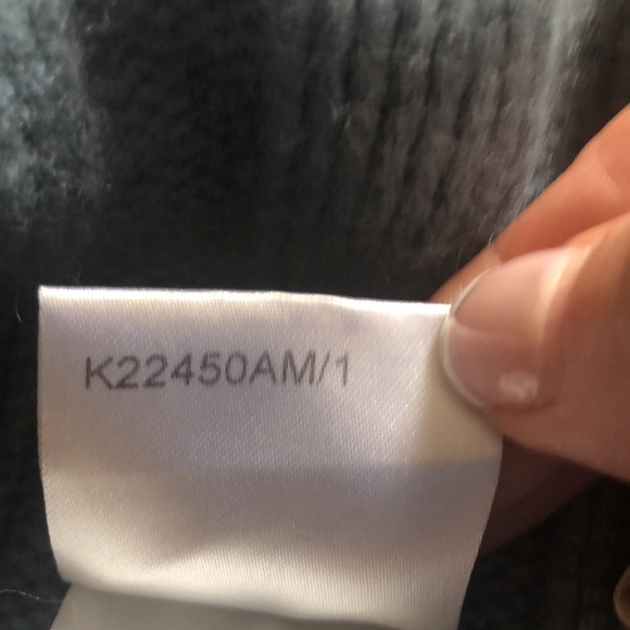 Karl lager-field Wool cashmere dress denim blue . Please read description. - Picture 7 of 8